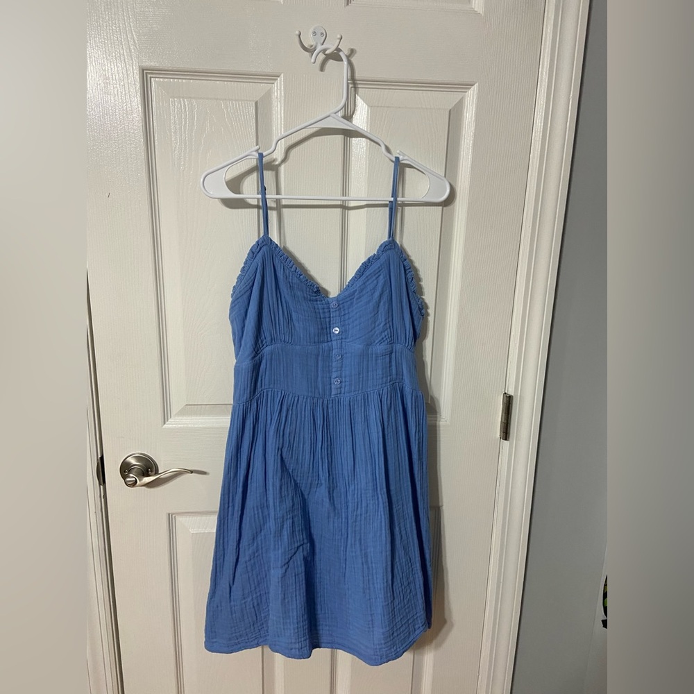 Aeropostale Blue Spaghetti Strap Mini Dress